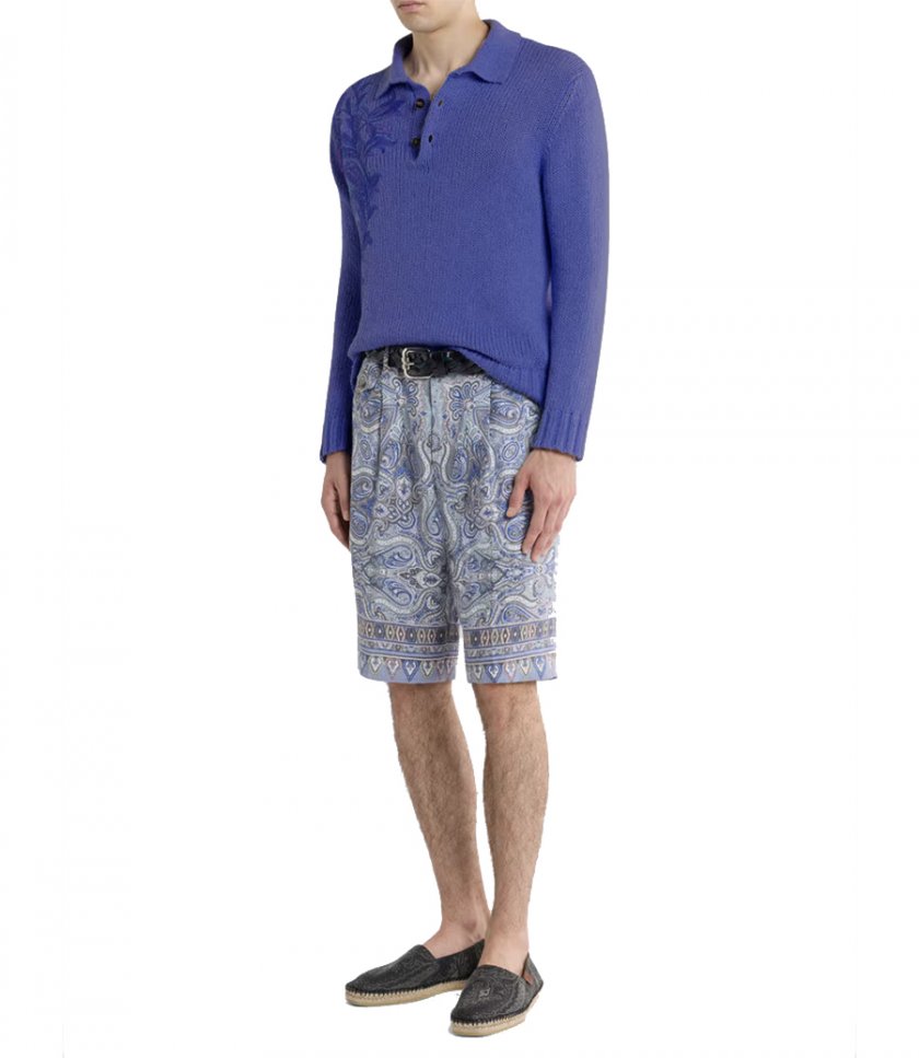 KNITTED POLO L/S