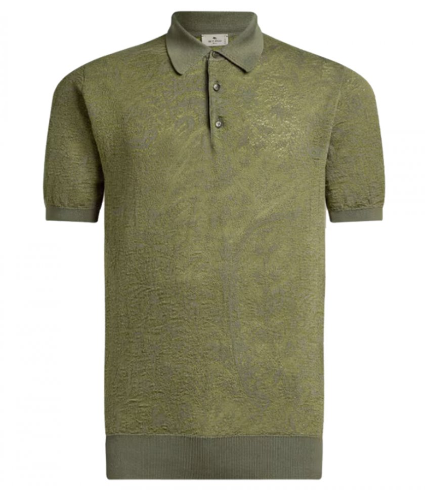 CLOTHES - FLORAL PAISLEY MOTIF POLO