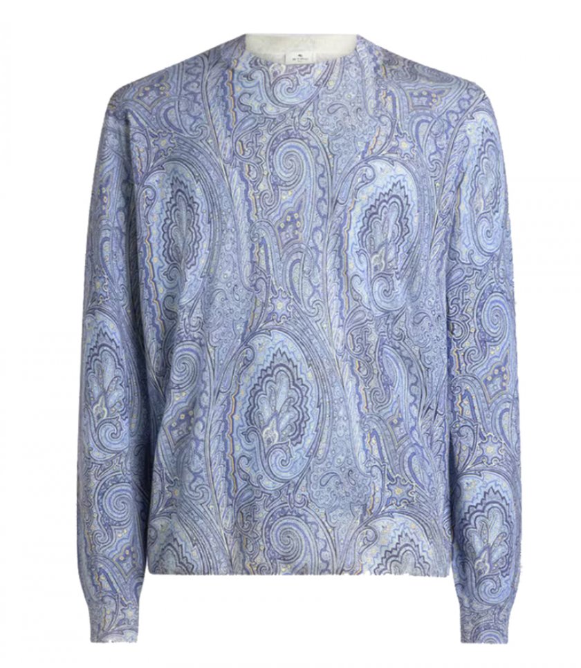 CLOTHES - FLORAL PAISLEY MOTIF C-NECK