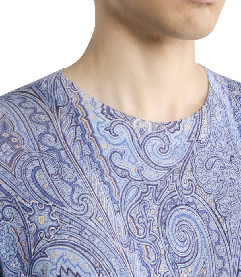 FLORAL PAISLEY MOTIF C-NECK
