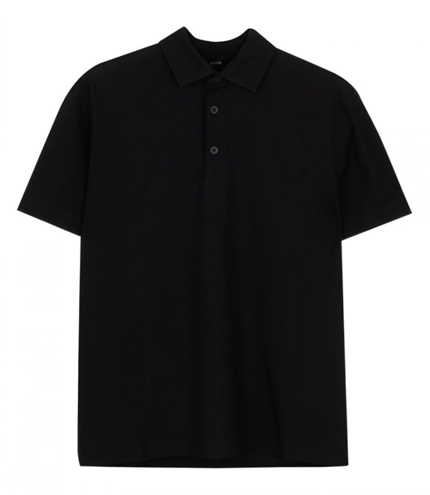 JERSEY CREPE POLO SHIRT