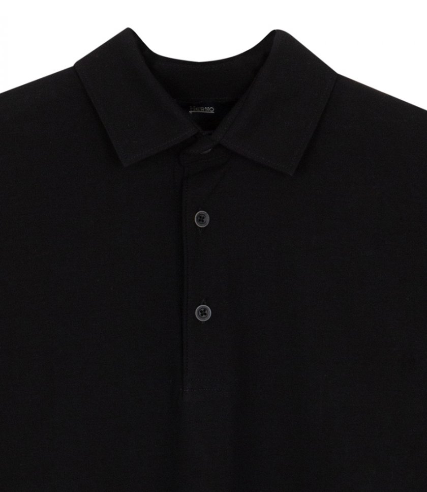 JERSEY CREPE POLO SHIRT