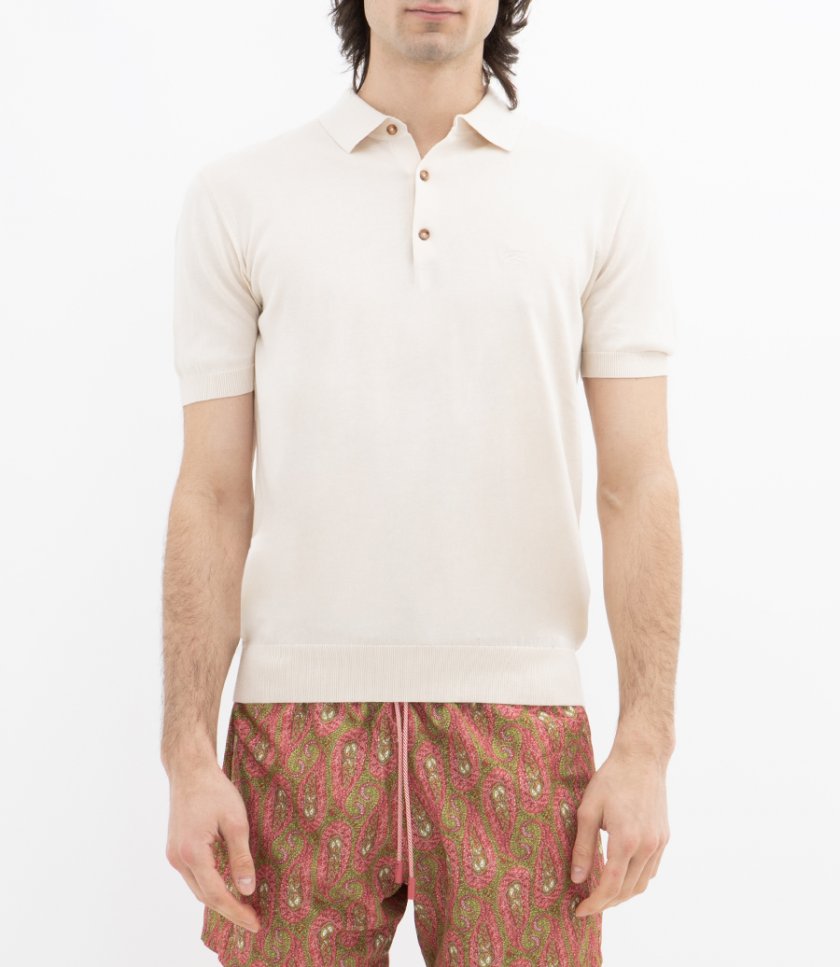 KNITTED POLO S/S