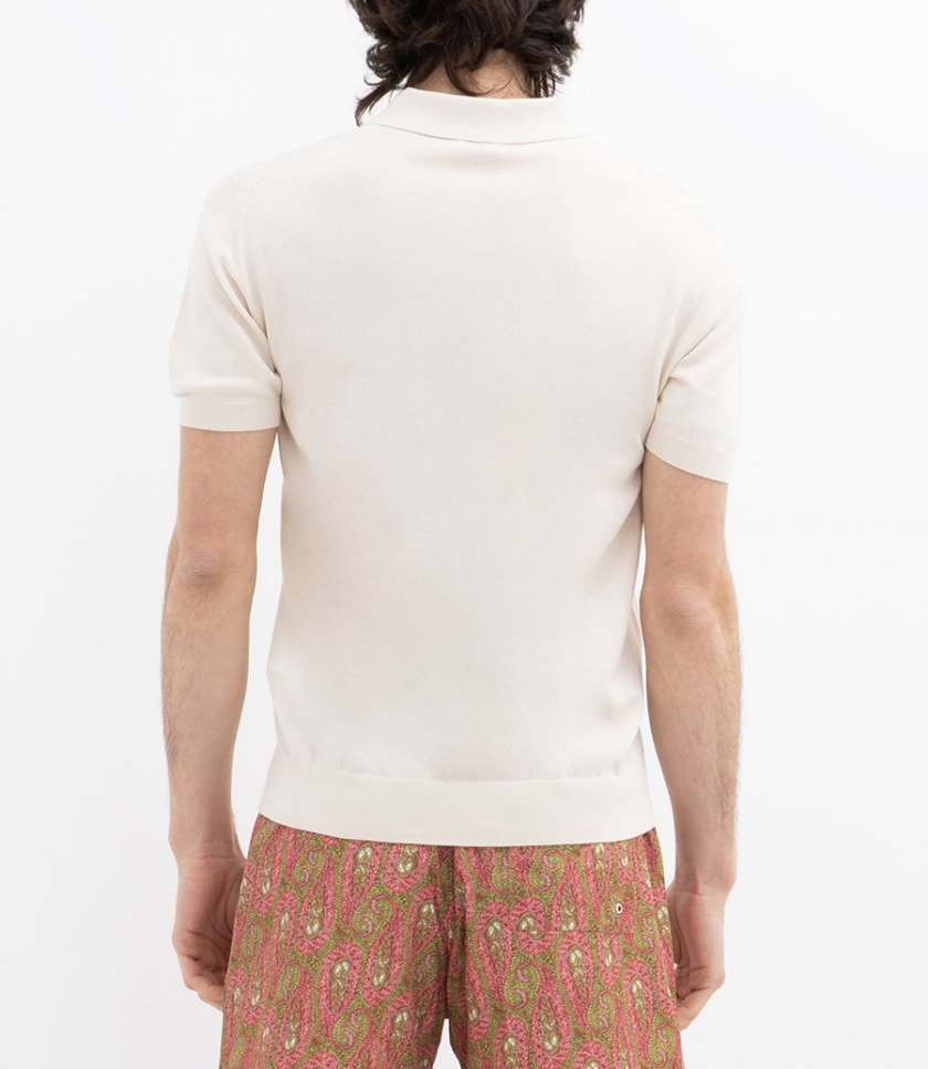 KNITTED POLO S/S