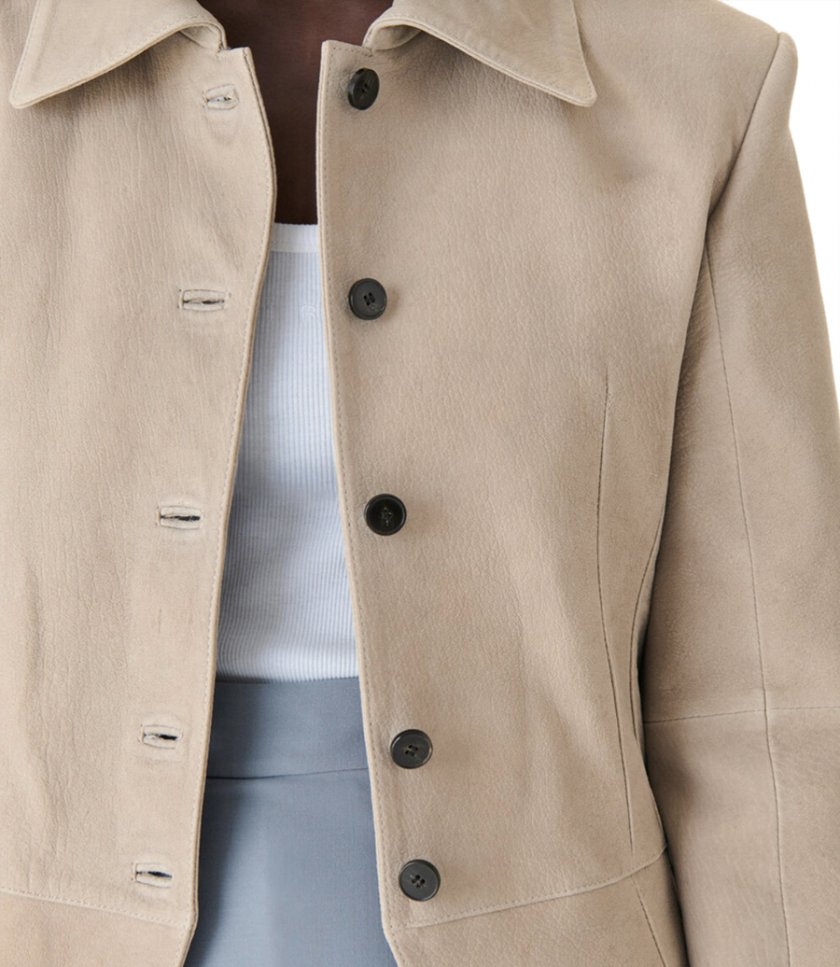 NUBUCK TAILORED JACKET
