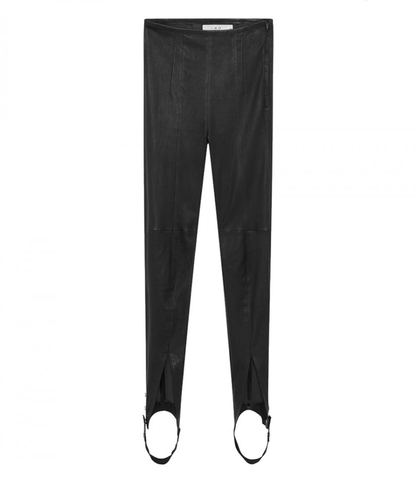 CLOTHES - LEATHER TAPERED LEGGINGS
