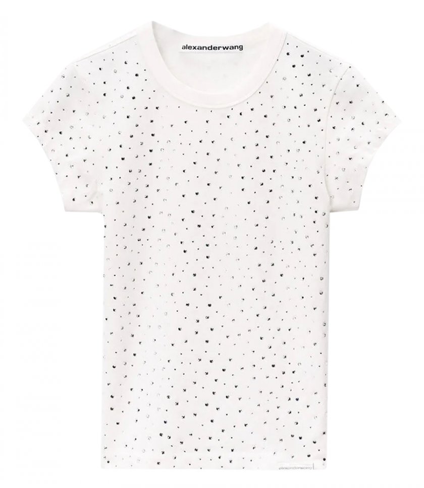 ALEXANDER WANG - ALLOVER HOTFIX BABY TEE