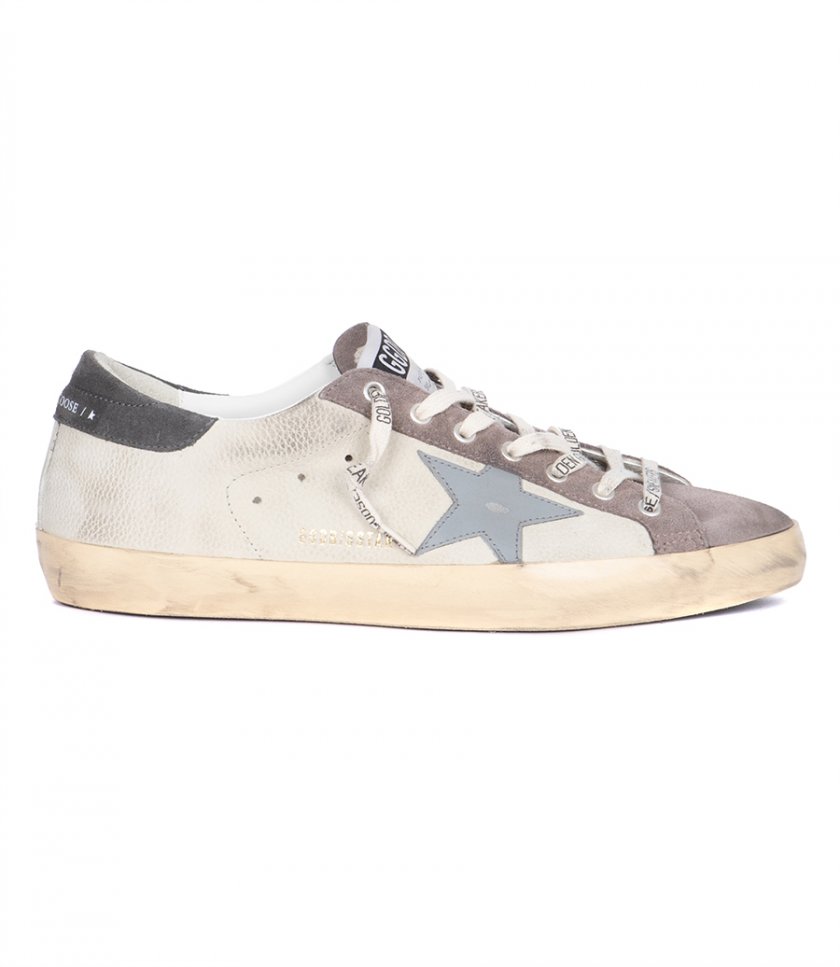 GREY LEATHER STAR SUPER-STAR