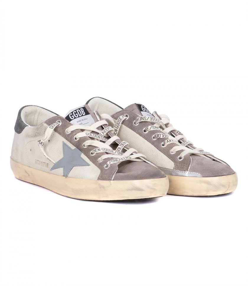 GREY LEATHER STAR SUPER-STAR