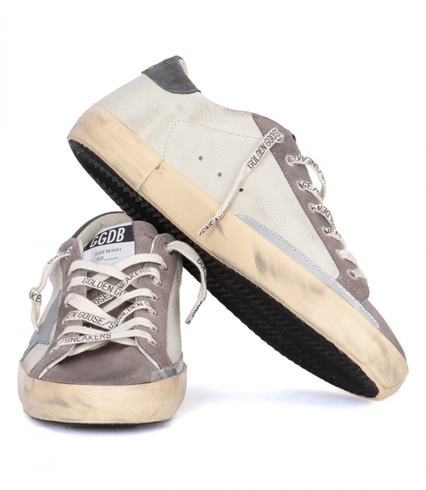 GREY LEATHER STAR SUPER-STAR