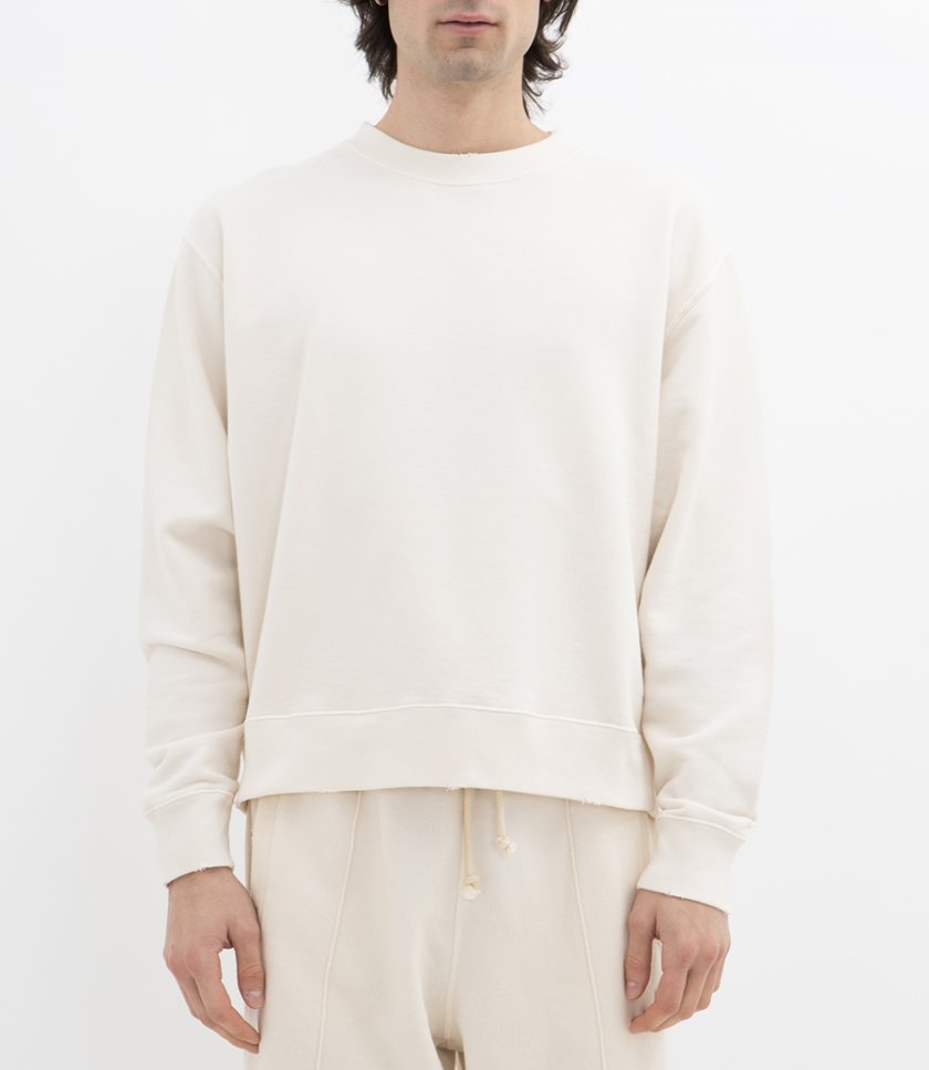 BOXI SWEATSHIRT COTTON FLEECE LOGO PATCH