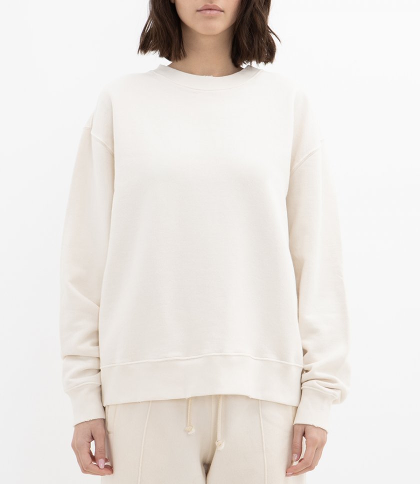 BOXI SWEATSHIRT COTTON FLEECE LOGO PATCH