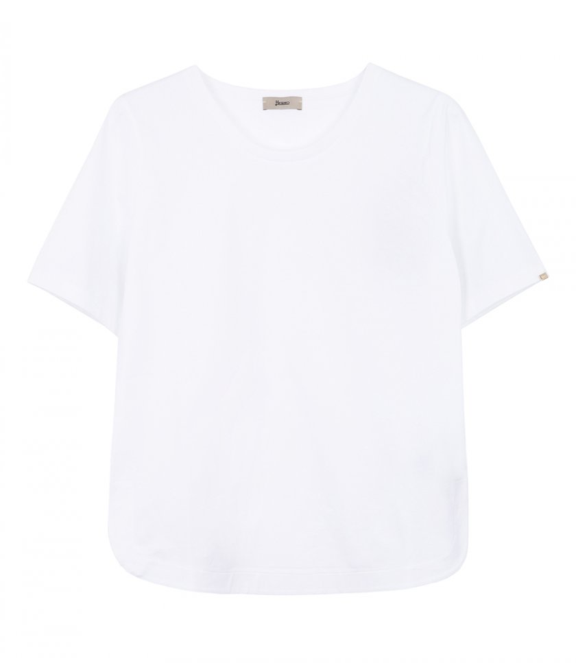 HERNO - SUPERFINE COTTON STRETCH T-SHIRT