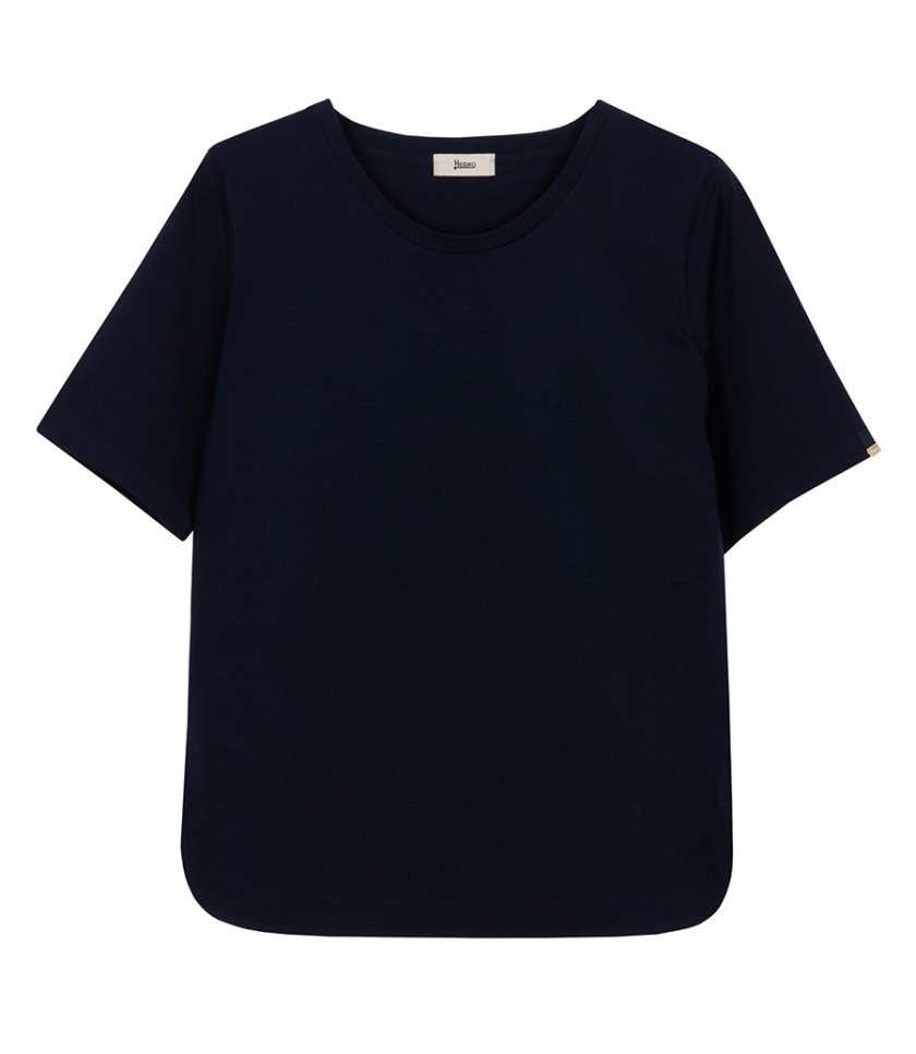 HERNO - SUPERFINE COTTON STRETCH T-SHIRT