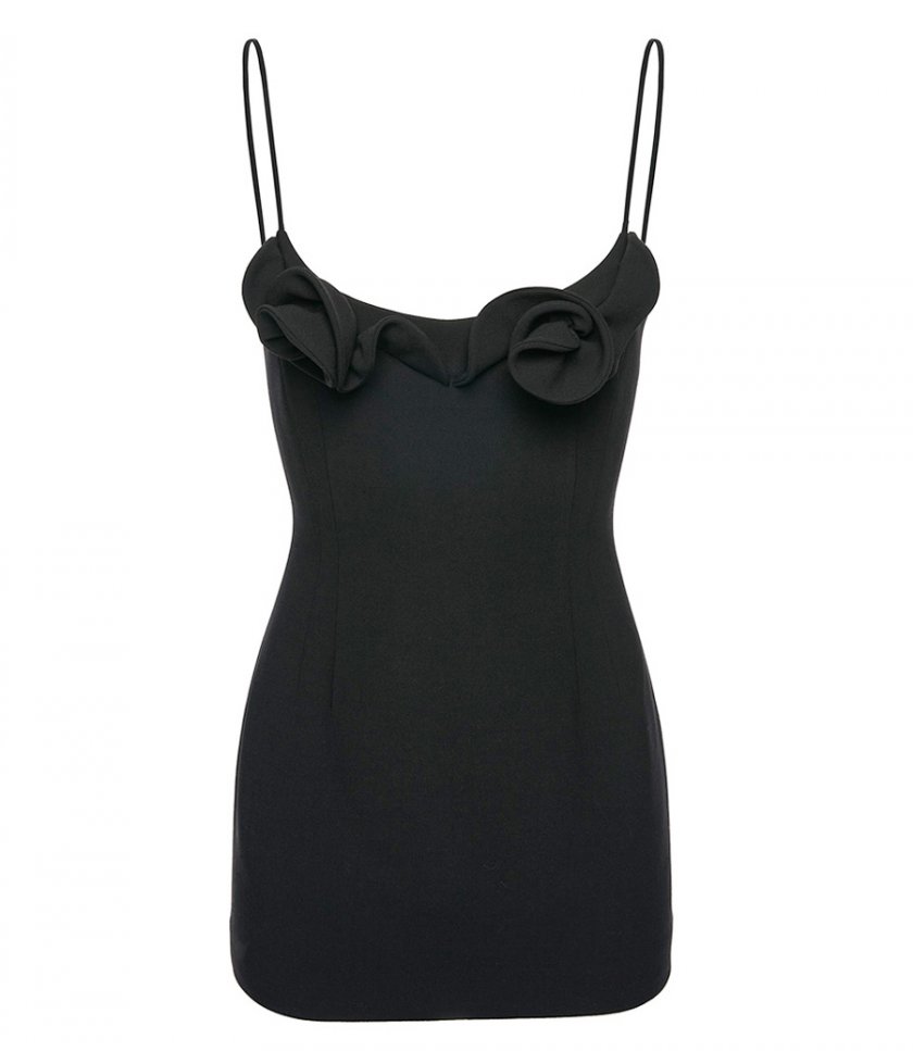 CLOTHES - SLEEVLESS CREPE MINI DRESS