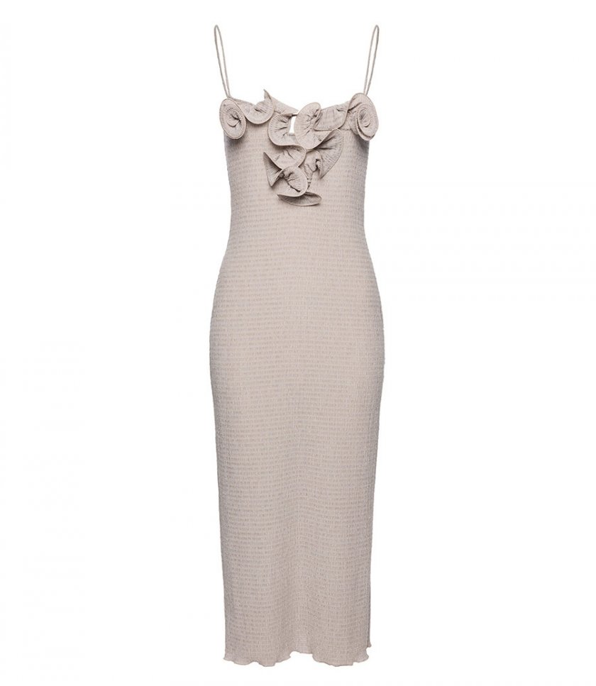 CLOTHES - SLEEVELESS CREPE MAXI DRESS