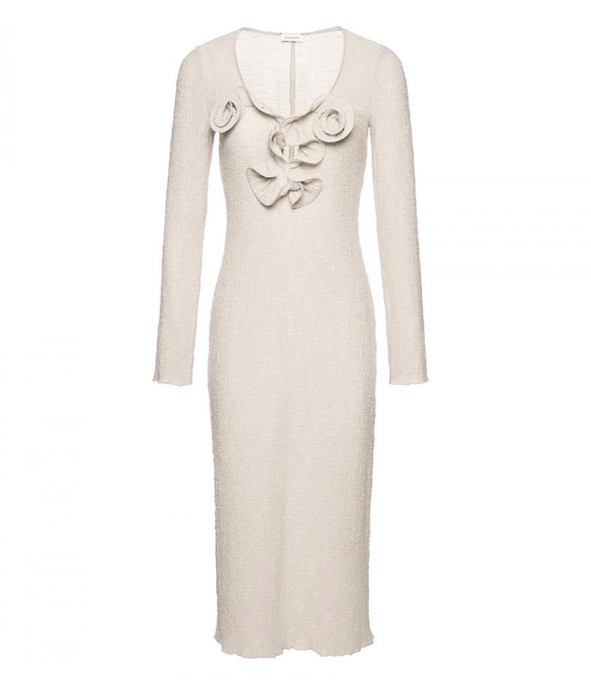 CLOTHES - LONG SLEEVE CREPE MAXI DRESS