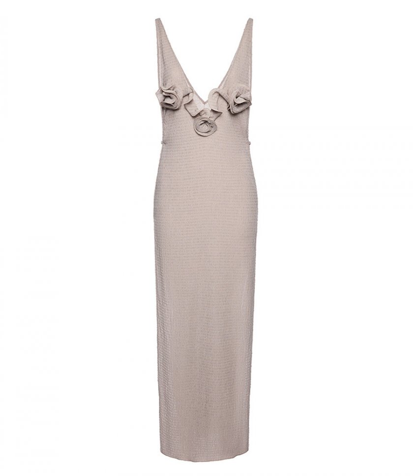 CLOTHES - SLEEVELESS CREPE CUT OUT DRESS