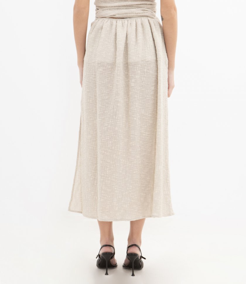 CREPE LONG SKIRT