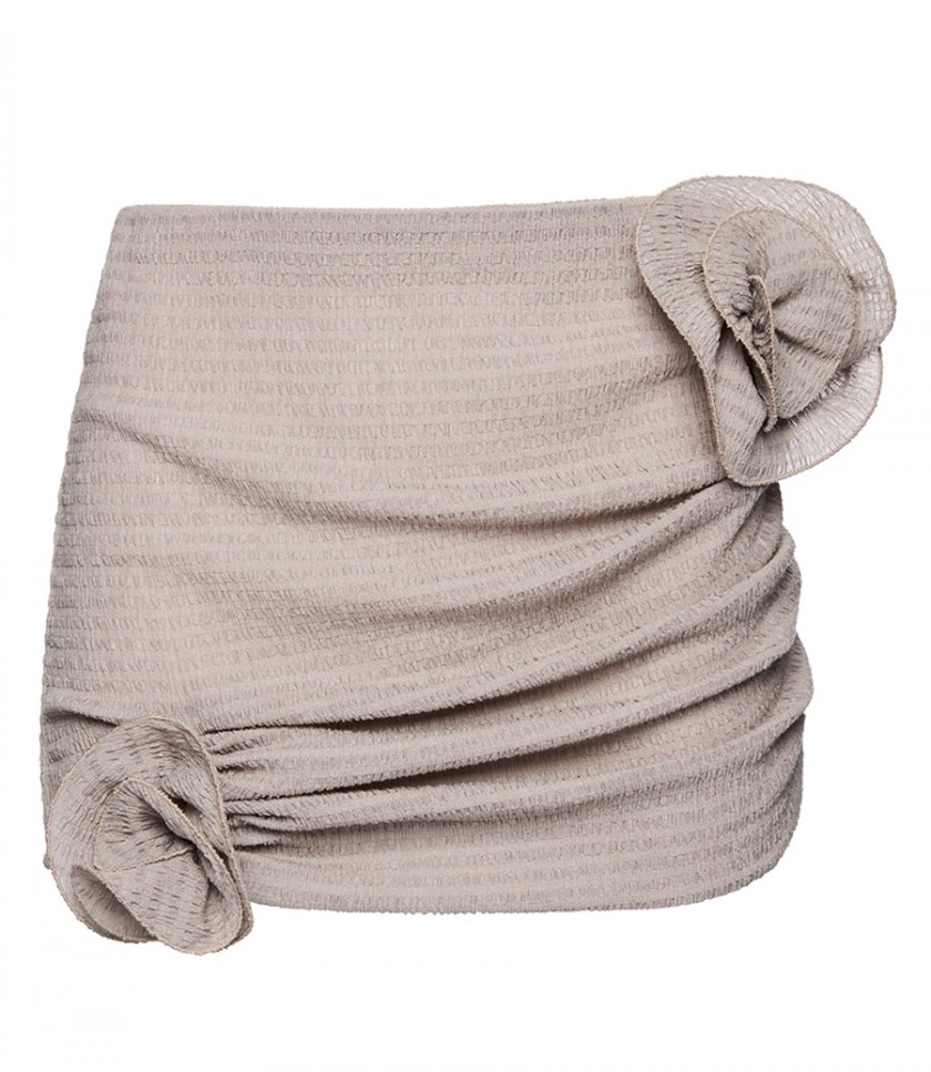 CREPE ROSE MINI SKIRT