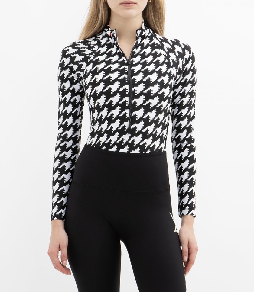 PM HALF ZIP SWIMSUIT