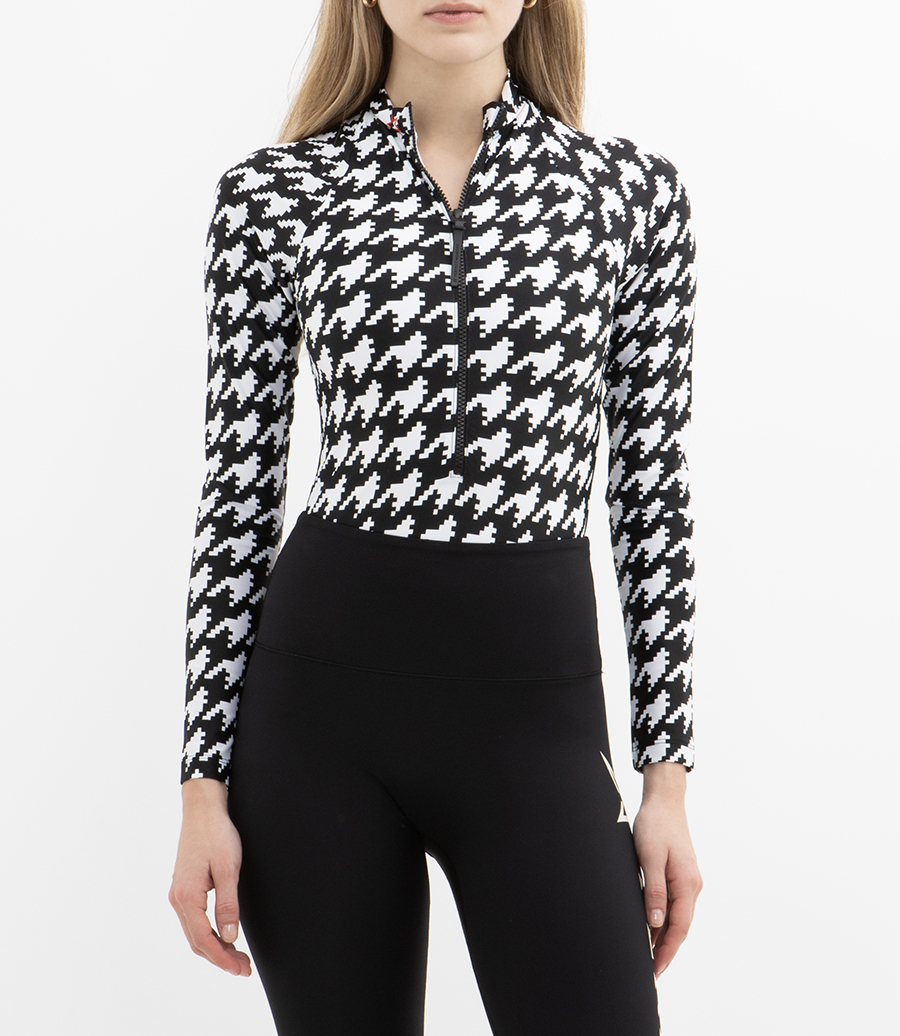 PM HALF ZIP SWIMSUIT