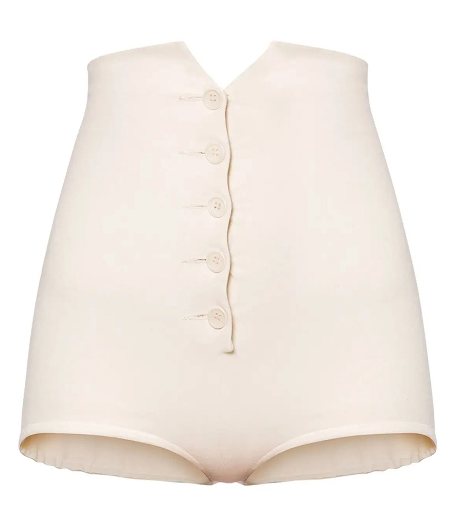 PHILOSOPHY DI LORENZO SERAFINI - CULOTTES IN STRETCH COTTON