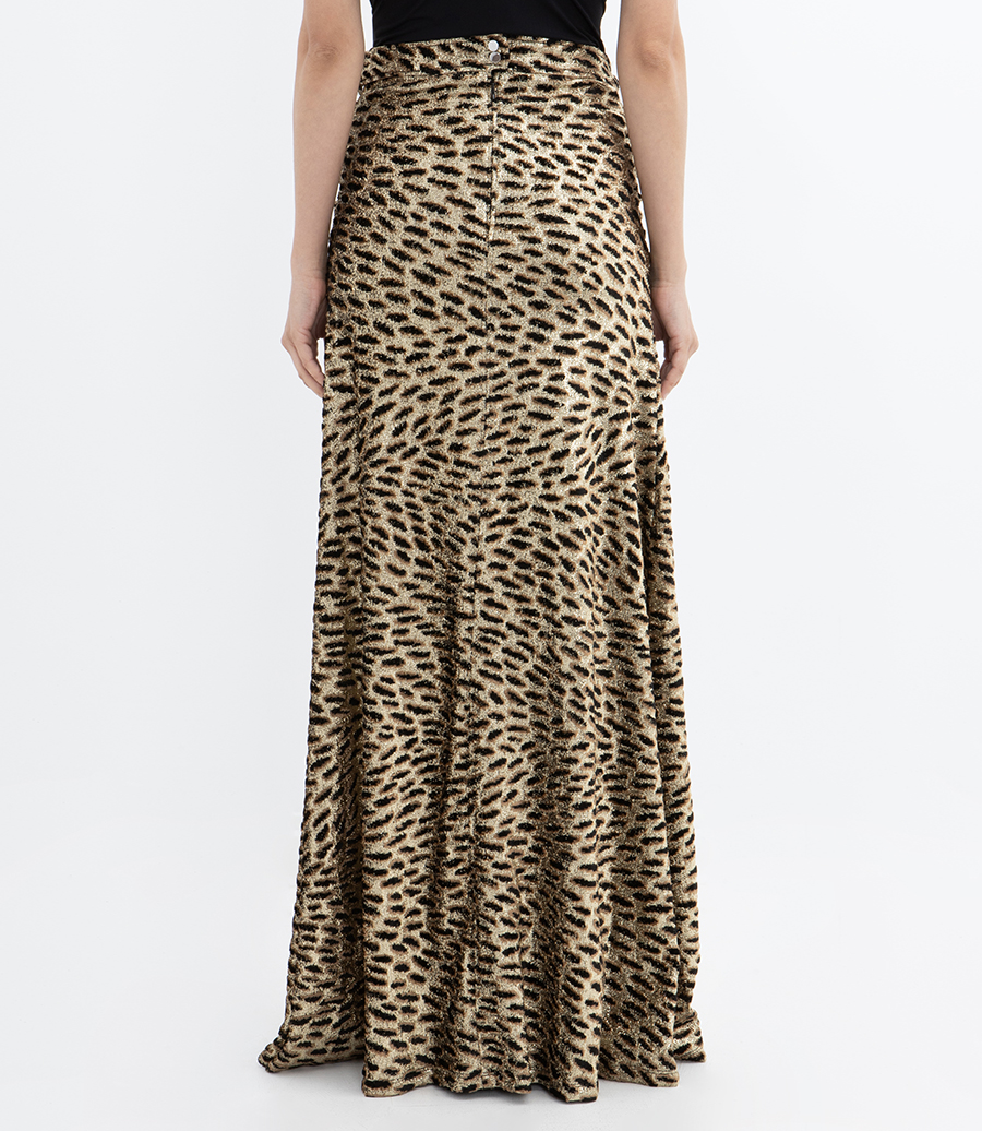 TIGER PRINT LONG SKIRT