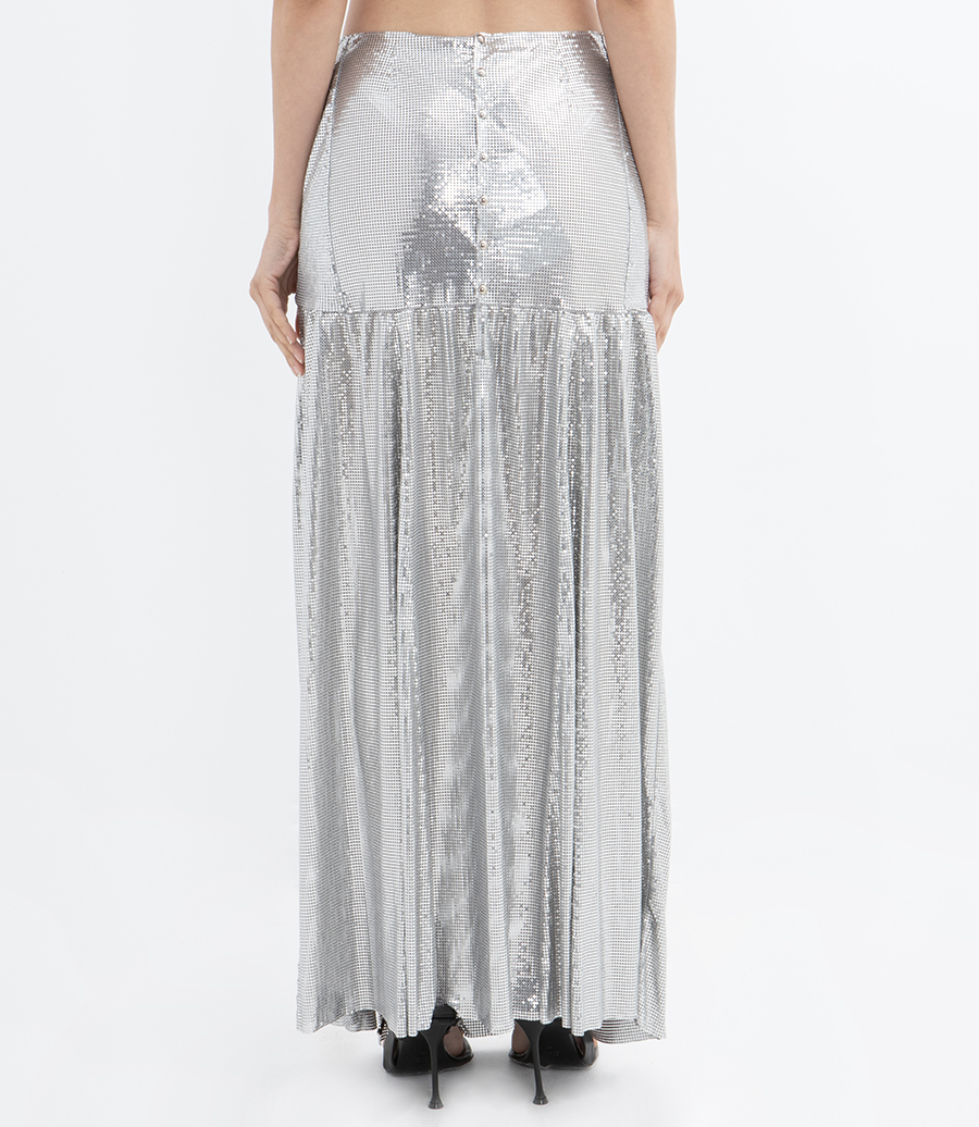 CHAINMAIL SKIRT WITH FRONT TIE