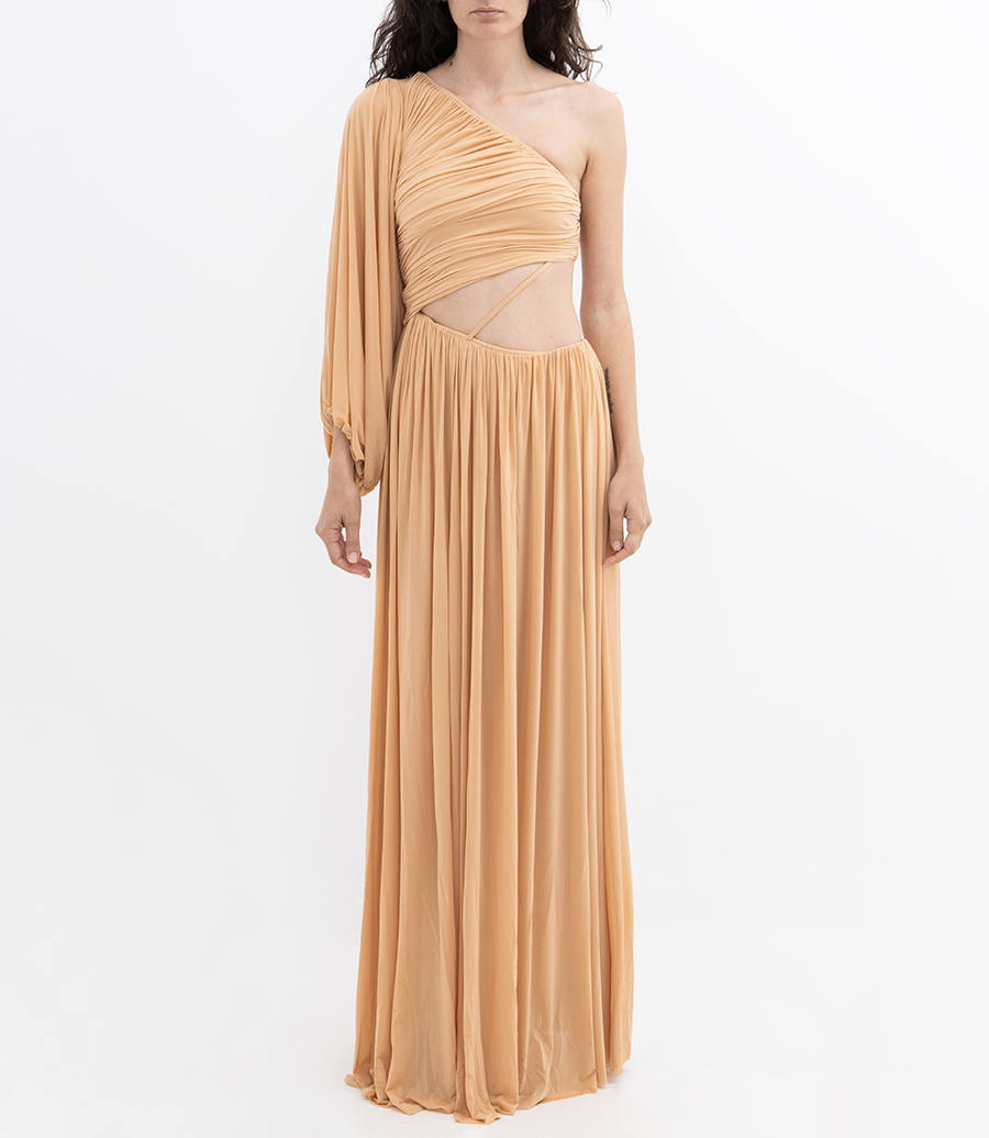 ONE SHOULDER JERSEY DRESS