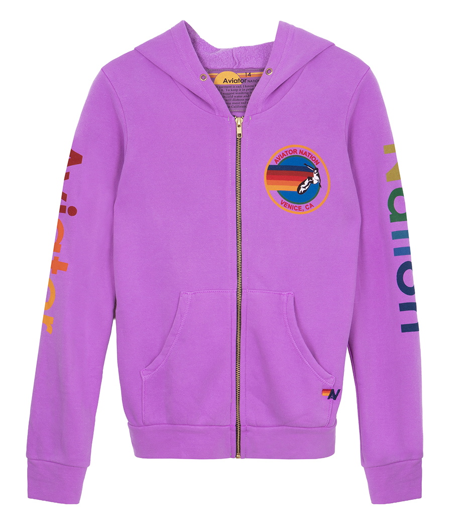 AVIATOR NATION - AV KIDS ZIP HOODIE