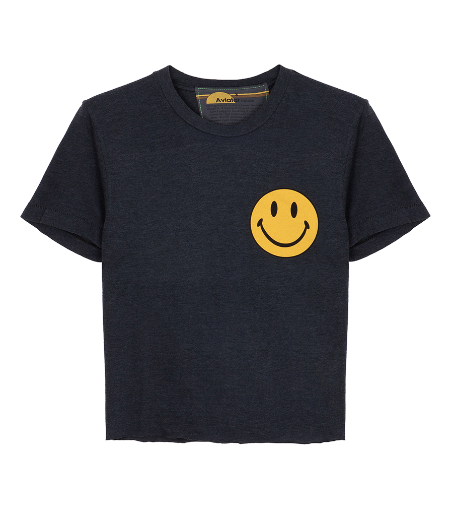 AVIATOR NATION - SMILEY2 BOYFRIEND TEE