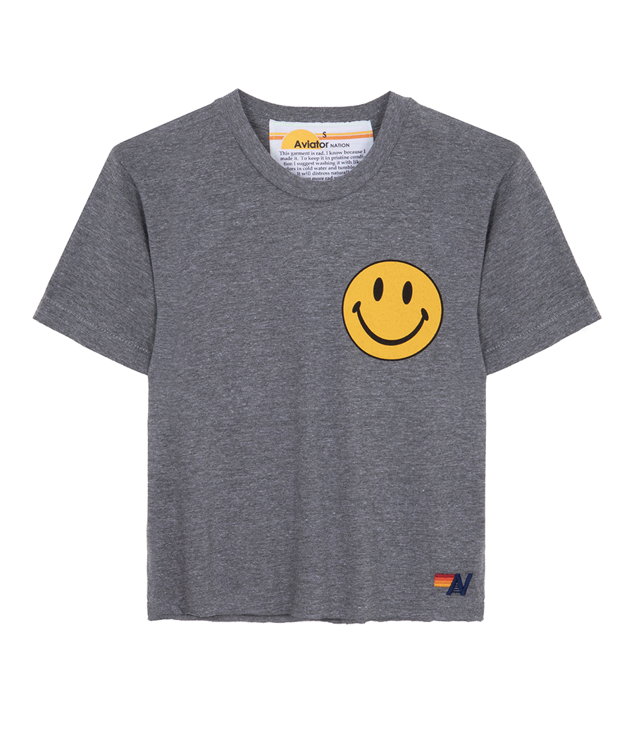 AVIATOR NATION - SMILEY2 BOYFRIEND TEE