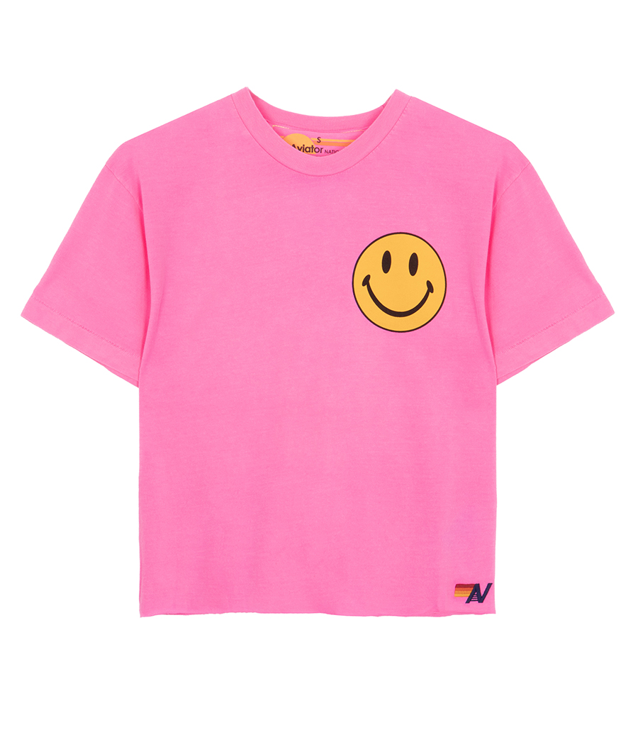 AVIATOR NATION - SMILEY2 BOYFRIEND TEE