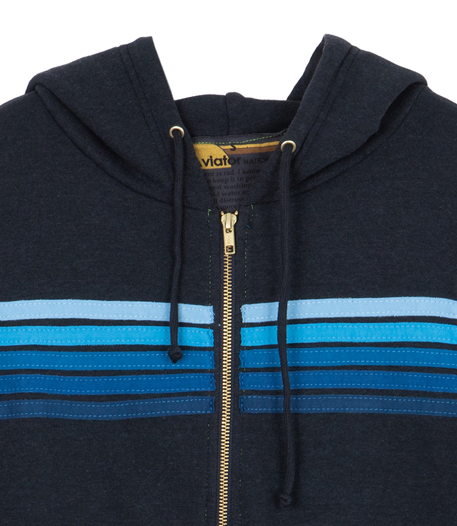 5 STRIPE ZIP HOODIE