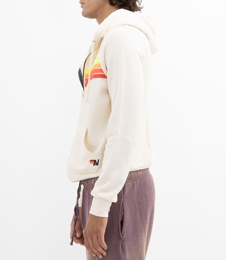 5 STRIPE ZIP HOODIE