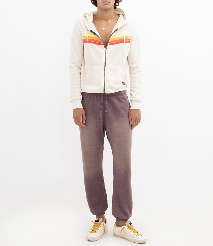 5 STRIPE ZIP HOODIE