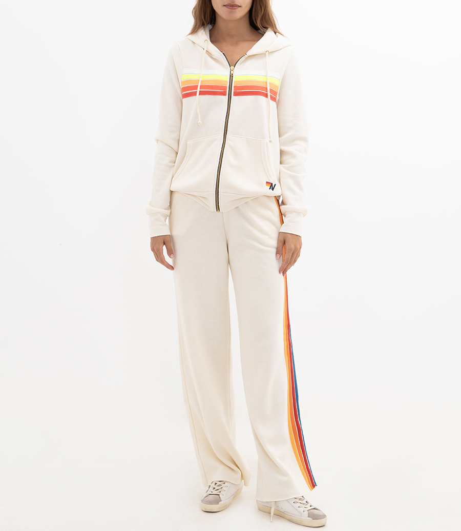 5 STRIPE ZIP HOODIE