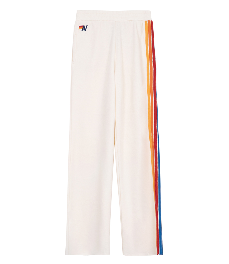 AVIATOR NATION - WOMENS 5 STRIPE WIDE LEG POCKET PANT