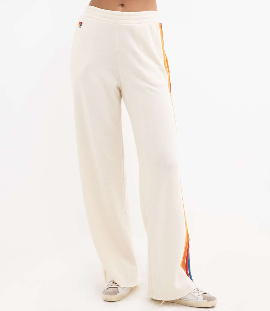 WOMENS 5 STRIPE WIDE LEG POCKET PANT