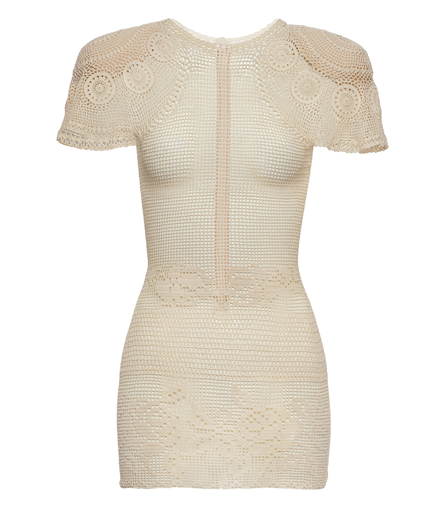 MAGDA BUTRYM - FLARED SLEEVES CROCHET DRESS