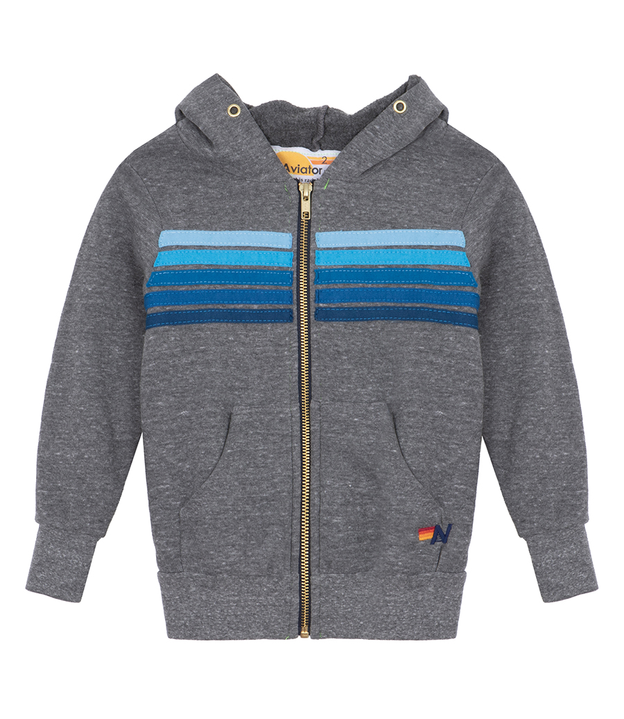 AVIATOR NATION - KIDS 5 STRIPE KIDS HOODIE