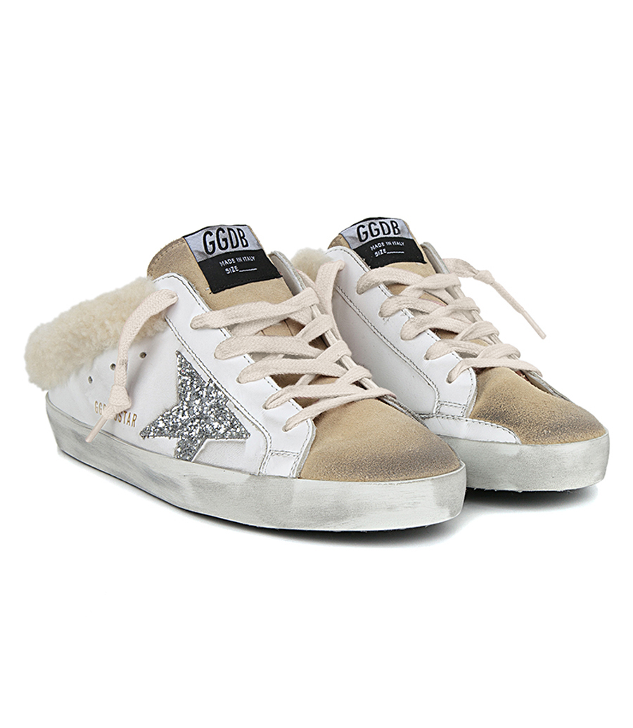SUPER- STAR SABOT SUEDE TOE SHEARLING