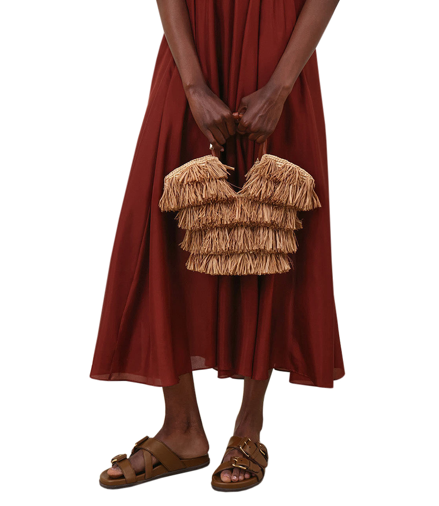GOLDENTIME SMALL FRINGE TOTE