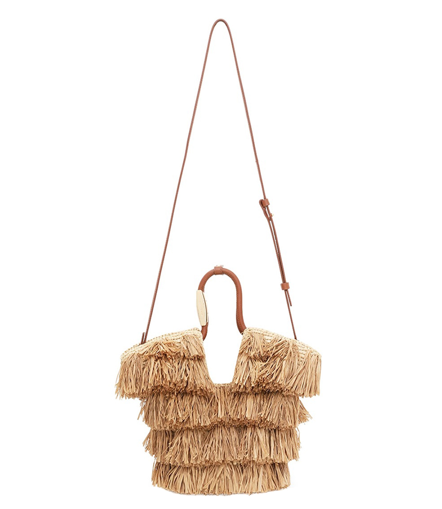 GOLDENTIME SMALL FRINGE TOTE