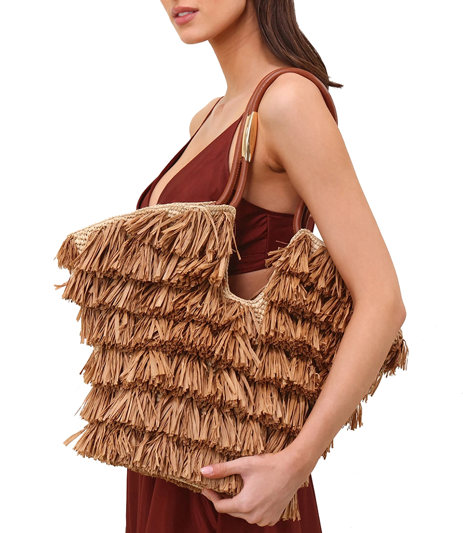 GOLDENTIME MEDIUM FRINGE TOTE