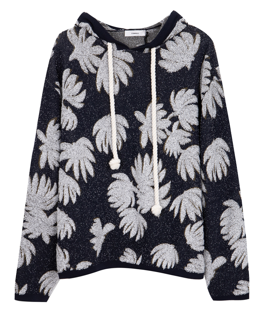 COMMAS - PALM JACQUARD HOODIE