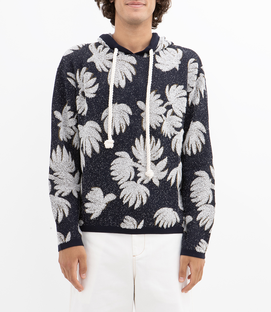 PALM JACQUARD HOODIE