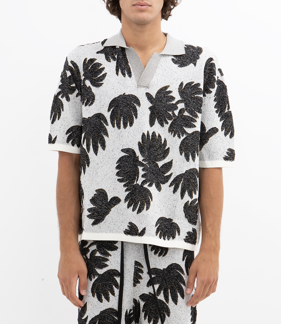 PALM JACQUARD POLO