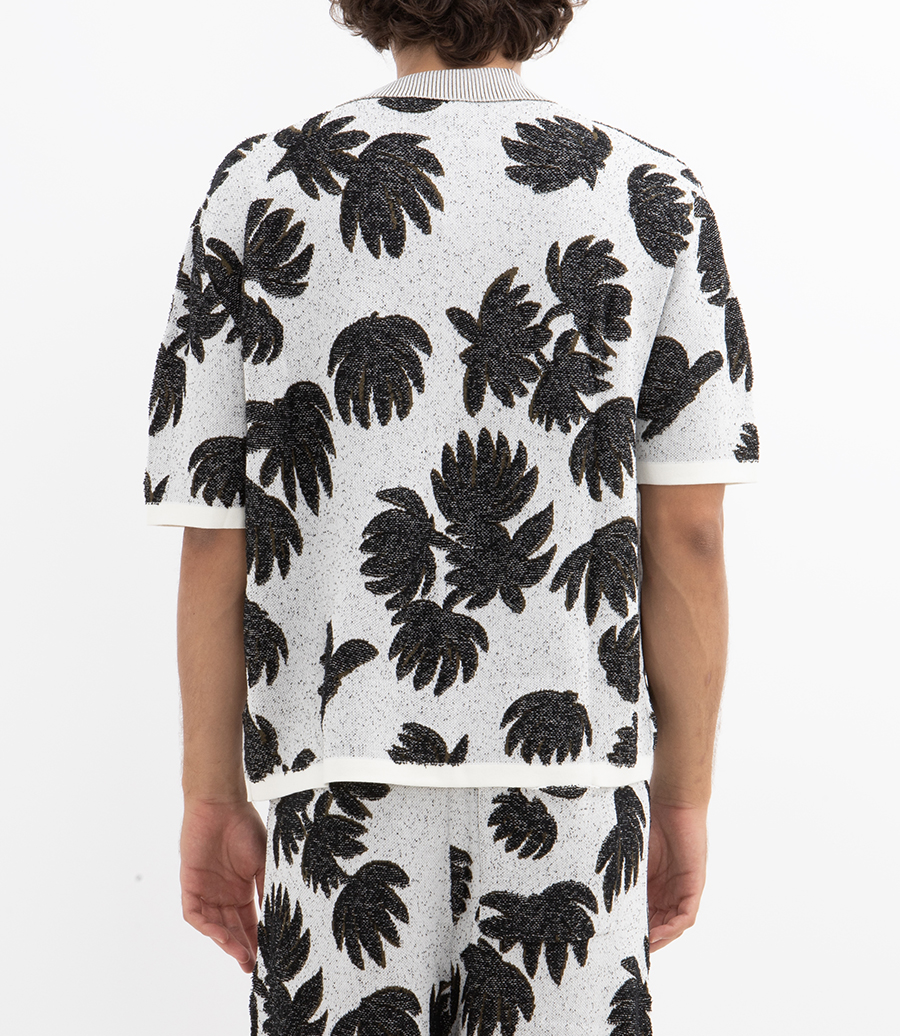 PALM JACQUARD POLO